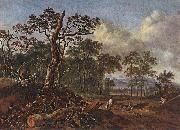 Jan Wijnants Road beside the Forest painting